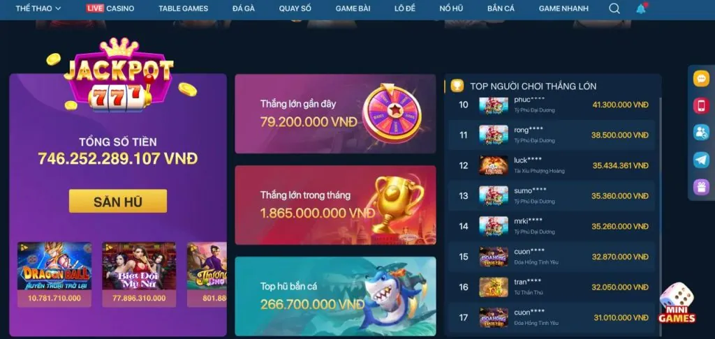 Trò chơi Bắn Cá Jackpot tại 23win Casino